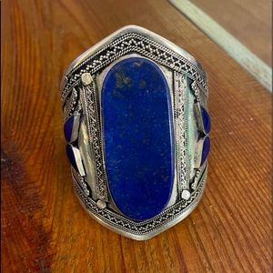 Lapis cuff bracelet